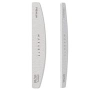 Makartt Lot de 2 limes à ongles à grain 100/180 pour ongles naturels, émeri professionnels solides pour ongles doubles côtés, lavables (zèbre)