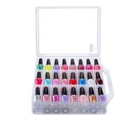 Makartt Organiseur de vernis à ongles - Support universel transparent pour 48 bouteilles, étui de rangement portable robuste pour vernis à ongles gel avec 8 séparateurs réglables, économiseur d'espace