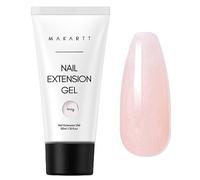 Makartt Poly Gel à ongles - Gel 3D durable pour nail art, extension rapide d'ongles, aspect naturel, blanc, rose, rose clair, pour technicien, débutant et salon de bricolage (glaçage) - 50 ml
