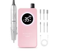 Makartt Ponceuse pour Ongles pour Débutants: Faibles vibrations, fonctionnement silencieux et écran LCD - Lime a Ongle Electrique Idéale pour le retrait de gel, la mise en forme et l'entretien