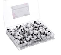 Makartt Sanding Bands for Nail Drill - 100 Pcs Nail File Sanding Bands for Embout Ponceuse Ongles #180 Medium Grits for Acrylic Nails Gel Removing and Shaping, Upgrade Thicker Durable Sanding