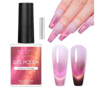 Makartt Vernis à ongles gel œil de chat - 9D - Œil de chat - Avec bâton magnétique - 10 ml - Vernis à ongles gel magnétique - Soak Off - UV LED - Pour manucure et salon de manucure