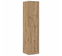 Makastle Armoire D'apothicaire avec 4 Tiroirs, Meuble de Rangement, Commode pour Salle de Séjour, Salon, Chambre à Coucher, 40x41x174,5 cm Chêne Artisanal Bois D'ingénierie