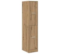 Makastle Armoire D'apothicaire avec 4 Tiroirs, Meuble de Rangement, Commode pour Salle de Séjour, Salon, Chambre à Coucher, 30x41x144,5 cm Chêne Artisanal Bois D'ingénierie
