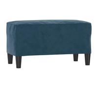 Makastle Banc Bleu 70x35x41 cm Velours
