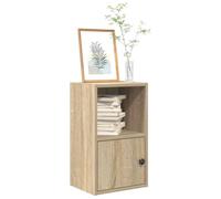 Makastle Bibliothèque 2 Niveaux, Étagère de Rangement, Meuble de Rangement, pour Salon, Bureau, Cuisine, chêne Sonoma 31x24x52 cm Bois d'ingénierie