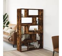 Makastle Bibliothèque à 5 Niveaux, Étagère de Rangement, Meuble de Rangement Moderne pour Salon, Bureau, Cuisine, chêne fumé 100x33x156,5 cm Bois d'ingénierie