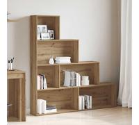 Makastle Bibliothèque, Étagère de Rangement, Meuble de Rangement, Armoire Présentoir, pour Salon, Bureau, Cuisine, chêne Artisanal 157x24x160 cm Bois d'ingénierie