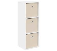 Makastle Buffet avec tiroir Blanc 30,5 x 27 x 84,5 cm