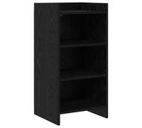Makastle Buffet Chêne Noir 40 x 36 x 80 cm Bois d'ingénierie