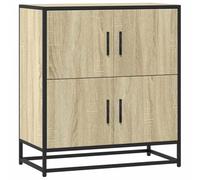 Makastle Buffet chêne Sonoma 68x35x76 cm Bois d'ingénierie