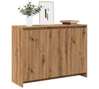 Makastle Buffet d'appoint à Espace de Rangement, Buffet Salle a Manger Meuble de Rangement Armoire pour Chambre et Salon, chêne Artisanal 102x33x75 cm Bois d'ingénierie