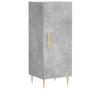 Makastle Buffet Gris béton 34,5x34x90 cm Bois d'ingénierie