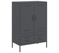 Makastle Buffet Haut Anthracite 68x39x101,5 cm Acier