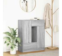 Makastle Buffet Moderne, Commode, Meuble de Rangement avec tiroirs et Portes, Armoire de Rangement, Buffet Caisson pour Salon et Chambre, Sonoma Gris 73x31x90 cm