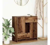 Makastle Buffet Moderne, Commode, Meuble de Rangement avec tiroirs et Portes, Armoire de Rangement, Buffet Caisson pour Salon et Chambre, Vieux Bois 70,5x34x74,5 cm