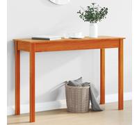 Makastle Console Meuble Entrée, Table d'Entrée en Bois, Table d’appoint, Bout de Canapé, Table Console pour Couloir, Chambre, Salon, Marron Miel 110x40x75 cm