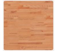 Makastle Dessus de Table Carré, Plateau de Remplacement pour Table Basse, Conception Simple, Convient aux Salon, Bureau à Domicile, 70x70x2,5 cm Bois Massif Hêtre