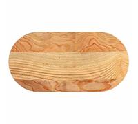 Makastle Dessus de Table Ovale, Plateau de Remplacement pour Table Basse, Conception Simple, Convient aux Restaurant, Salon, Cuisine, 80x40x4 cm Bois Chêne Massif