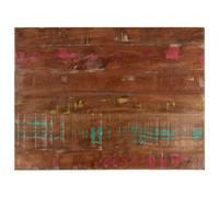 Makastle Dessus de Table, Plateau de Remplacement pour Table à Manger, Large Gamme D'utilisations, pour Restaurant, 70x50x2,5 cm Multicolore Bois Massif Récupéré