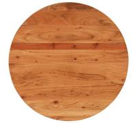 Makastle Dessus de Table Rond, Plateau de Remplacement pour Table Basse, Forte Résistance aux Intempéries, Convient aux Salon, Ø70x3,8 cm Bois Massif D'acacia