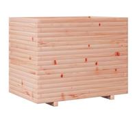 Makastle Jardinière avec Pieds et Drain, Parterre de Fleurs, pour Jardin, Terrasse, Patio, Balcon, Résistant aux intempéries, 90x60x72 cm Bois Massif Douglas