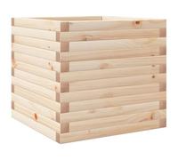 Makastle Jardiniere sur Pieds, Jardinière surélevée en Bois, Lits Surélevés de Jardin, Pot de Fleurs de Jardin Bacs à Fleurs Exterieur pour Plantes, Base Ouverte, 50x50x45,5 cm