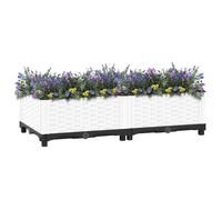 Makastle Parterre de Fleurs surélevé, Boîte de Plantation, Convient pour Cultiver Végétaux, Herbes, Plantes Grasses, 80x40x23 cm Polypropylène