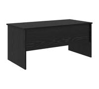 Makastle Table Basse avec Plateau Relevable, Table D'appoint avec 2 Compartiments Cachés pour Salon, Bureau à Domicile, Chêne Noir 102x50,5x46,5 cm Bois D'ingénierie