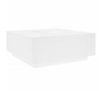 Makastle Table Basse Blanc 100x100x40 cm Bois d'ingénierie