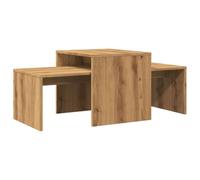 Makastle Table Basse chêne Artisanal 100x48x40 cm Bois d'ingénierie