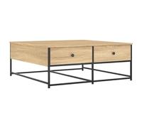 Makastle Table Basse chêne Sonoma 100x99x40 cm Bois d'ingénierie