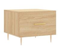 Makastle Table Basse Chêne Sonoma 50x50x40 cm Bois d'ingénierie