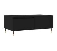 Makastle Table Basse Noir 90x50x36,5 cm Bois d'ingénierie