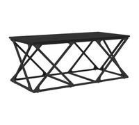 Makastle Table Basse Rectangulaire, Table D'appoint pour Chambre à Coucher, Bureau à Domicile, Salon, Design Minimaliste, Chêne Noir 100x49x40 cm Bois D'ingénierie