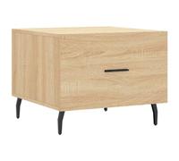 Makastle Table Basse Salon Moderne, Table de Canapé, Table Centrale, Table d'Appoint, Facile à Assembler, Chêne Sonoma 50x50x40 cm Bois d'ingénierie