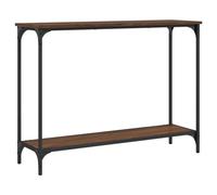 Makastle Table Console chêne Marron 101x30,5x75 cm Bois d'ingénierie