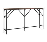 Makastle Table Console chêne Marron 140x23x75 cm Bois d'ingénierie