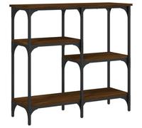 Makastle Table Console chêne Marron 80x29x75 cm Bois d'ingénierie