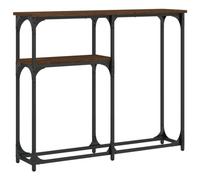 Makastle Table Console chêne Marron 90x22,5x75 cm Bois d'ingénierie