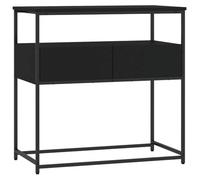 Makastle Table Console Noir 75x40x75 cm Bois d'ingénierie