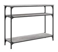 Makastle Table Console Sonoma Gris 100x29x75 cm Bois d'ingénierie