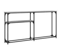 Makastle Table Console Sonoma Gris 145x22,5x75 cm Bois d'ingénierie