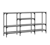 Makastle Table Console Sonoma Gris 160x29x80 cm Bois d'ingénierie