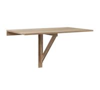 Makastle Table Murale Pliable Chêne 100x60x56 cm Bois d'Ingénierie | Bureau Pliable pour Salle à Manger éTude Cuisine DîNer Blanchisserie Bar Etc, Gain de place