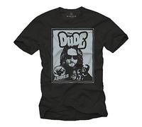 Makaya Big Lebowski T-Shirt Homme The Dude Noir Taille XL