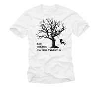 Makaya Geek T-Shirt Homme J'EN AI Assez, Je Bascule Blanc S