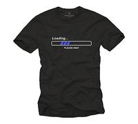 Makaya Geek T-Shirt Homme Loading Please Wait Noir S-XXXL