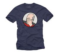 Makaya Marque T-Shirt Geek Humour - Captain Picard Epic Fail - Homme Manches Courtes Grande Taille Star Bleu L