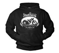 Makaya Pull A Capuche Homme Moto DKW RT Oldtimer Sweat Idee Cadeau Motard Noir XL